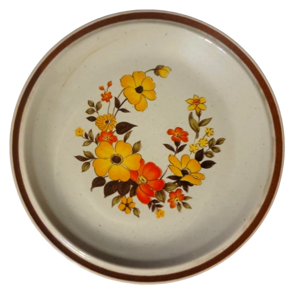 HP😊 Vtg 60s Salad Dessert Plate Japan Casual Elegance #572 Hearthside Stoneware